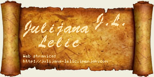 Julijana Lelić vizit kartica